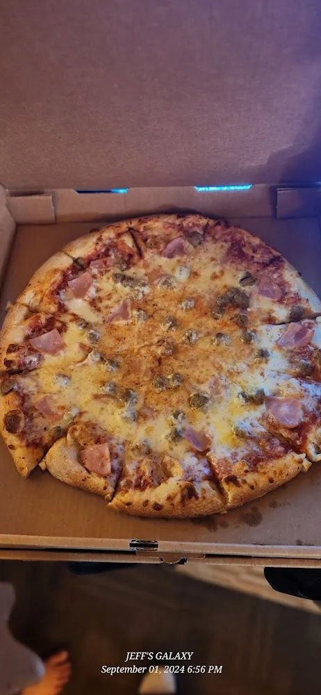 Large Canadian Bacon & Sausage Pizza